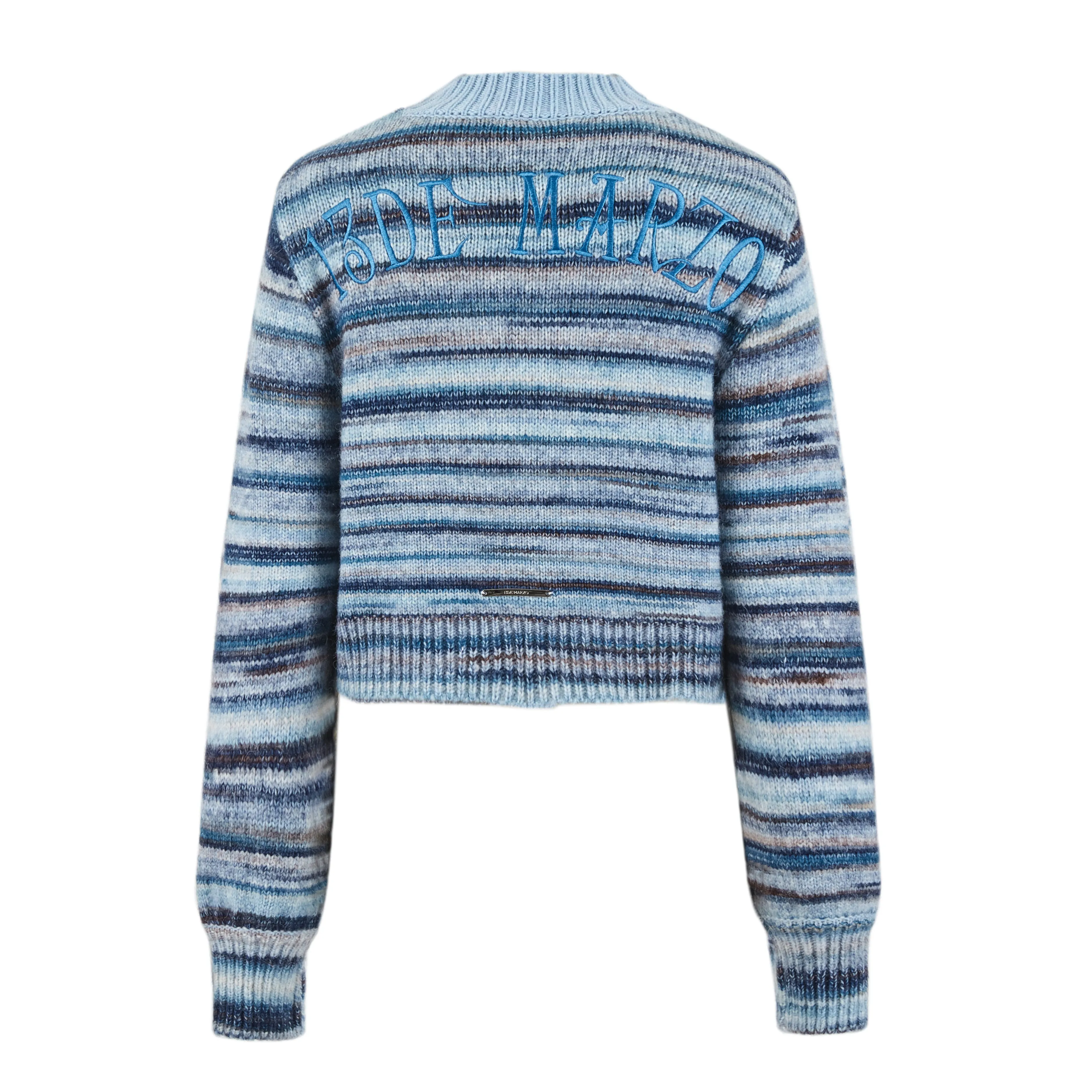 13DE MARZO Bear Button Space Dye Cardigan