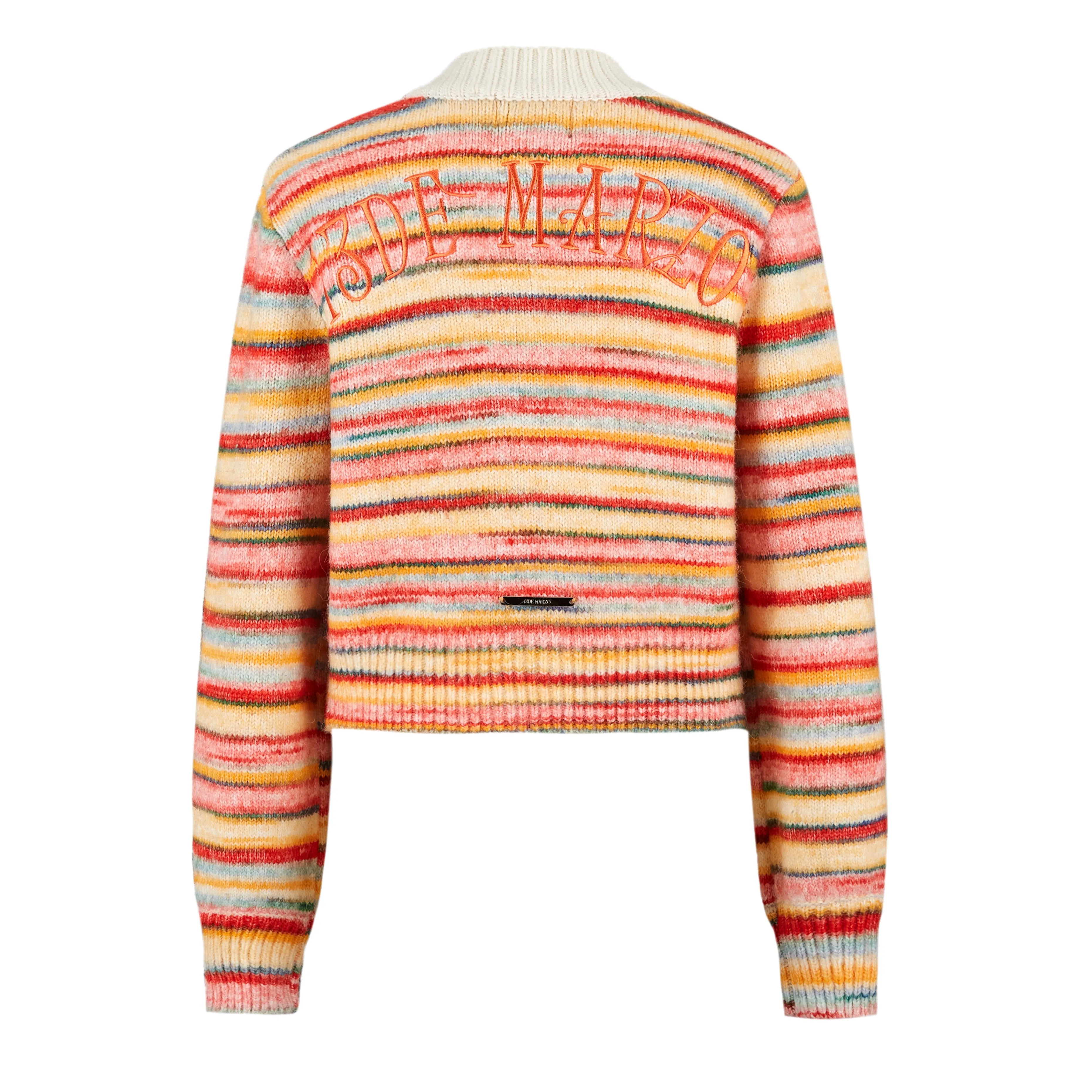 13DE MARZO Bear Button Space Dye Cardigan