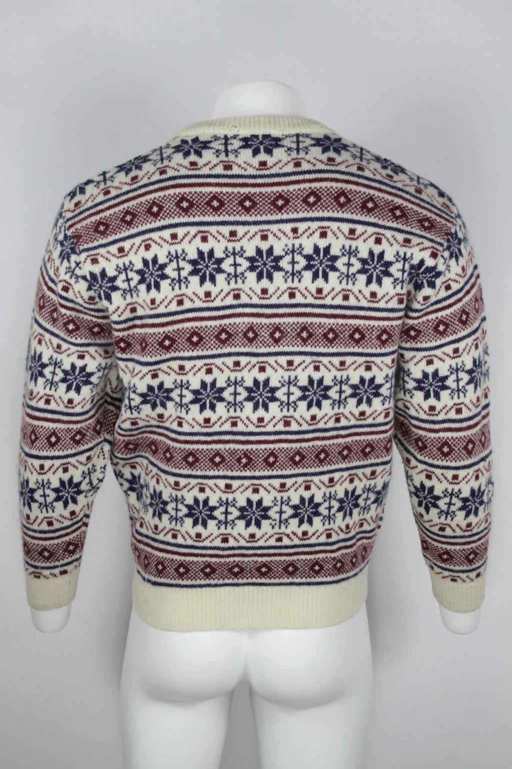 70's snowflake sweater - L