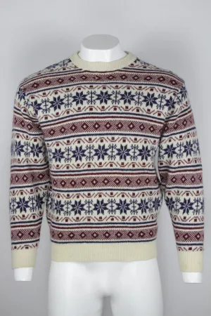 70's snowflake sweater - L
