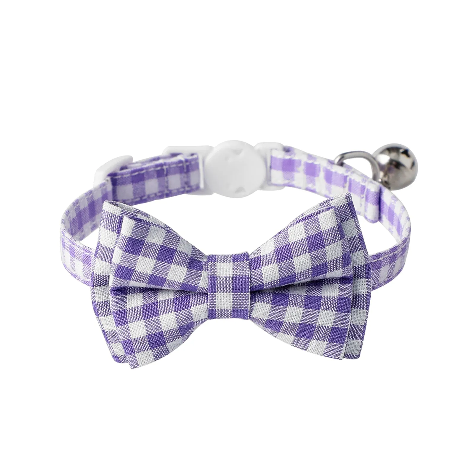 Aiitle Cute Plaid Bow Tie Green Cat Collar