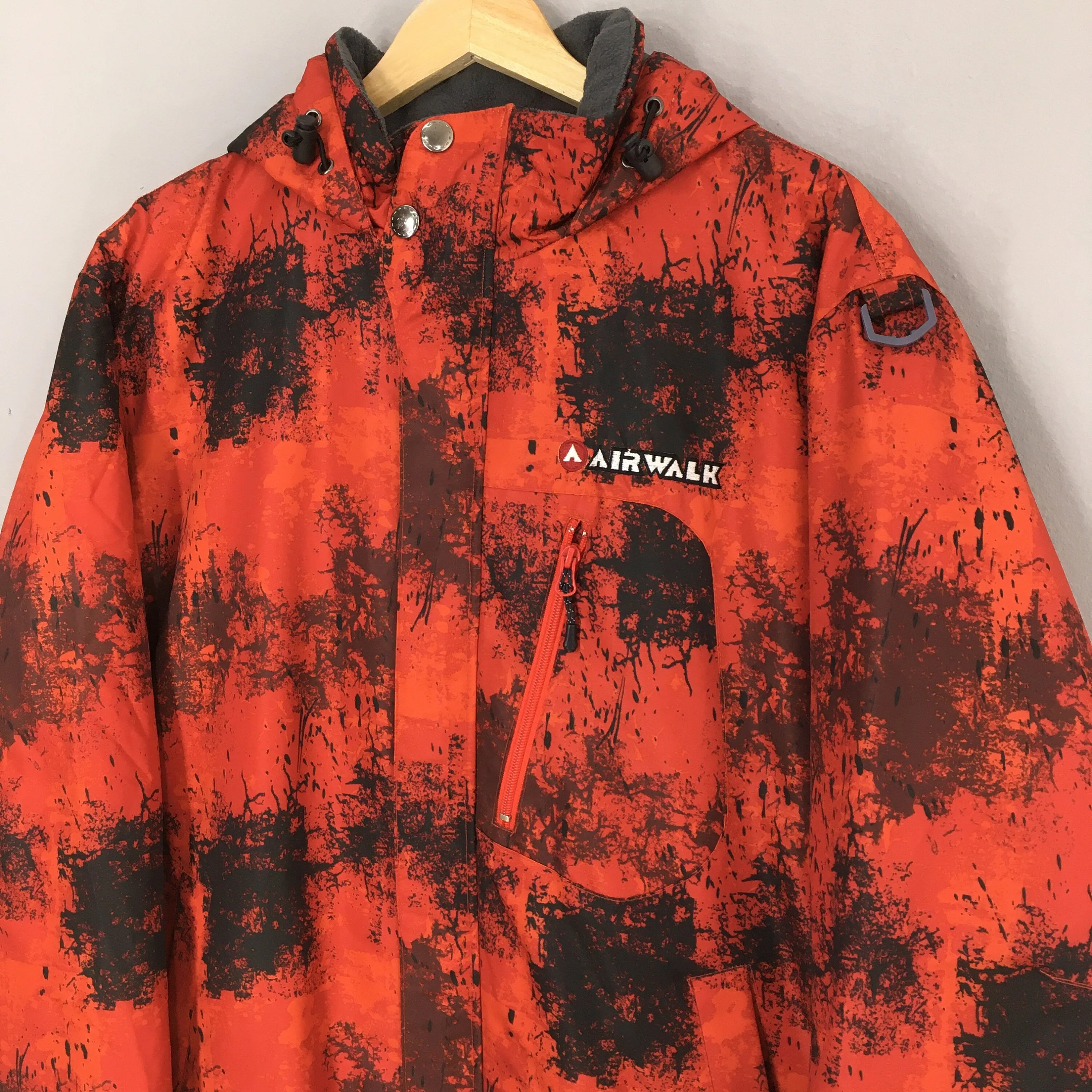 Airwalk Winter Bomber Red Hoodie Jacket Medium