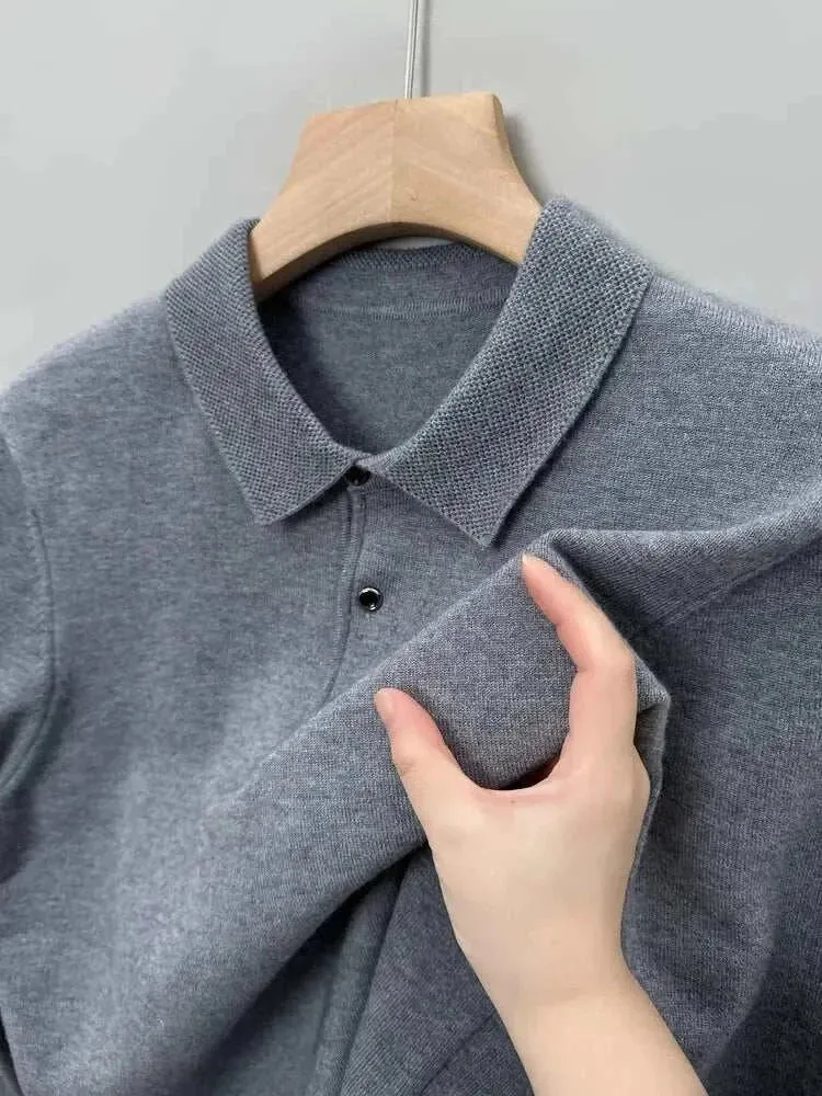 Antonios polo sweater with buttons