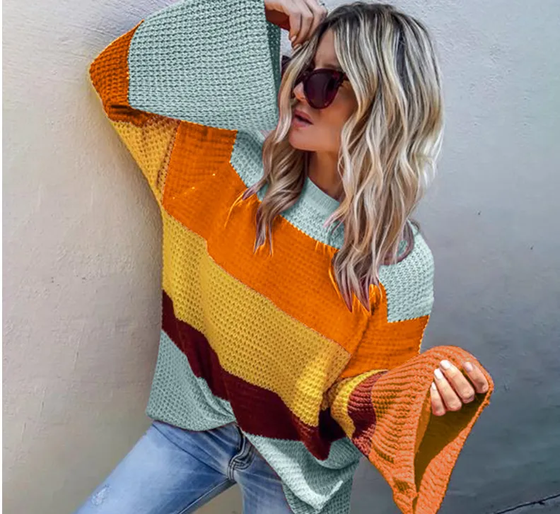 Bell Sleeve Pullover Sweater