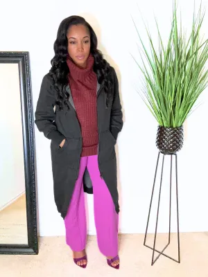 Bold Turtleneck Top Pants