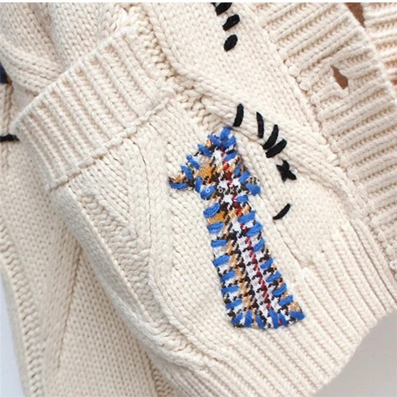 Buttoned Knitted Cardigan