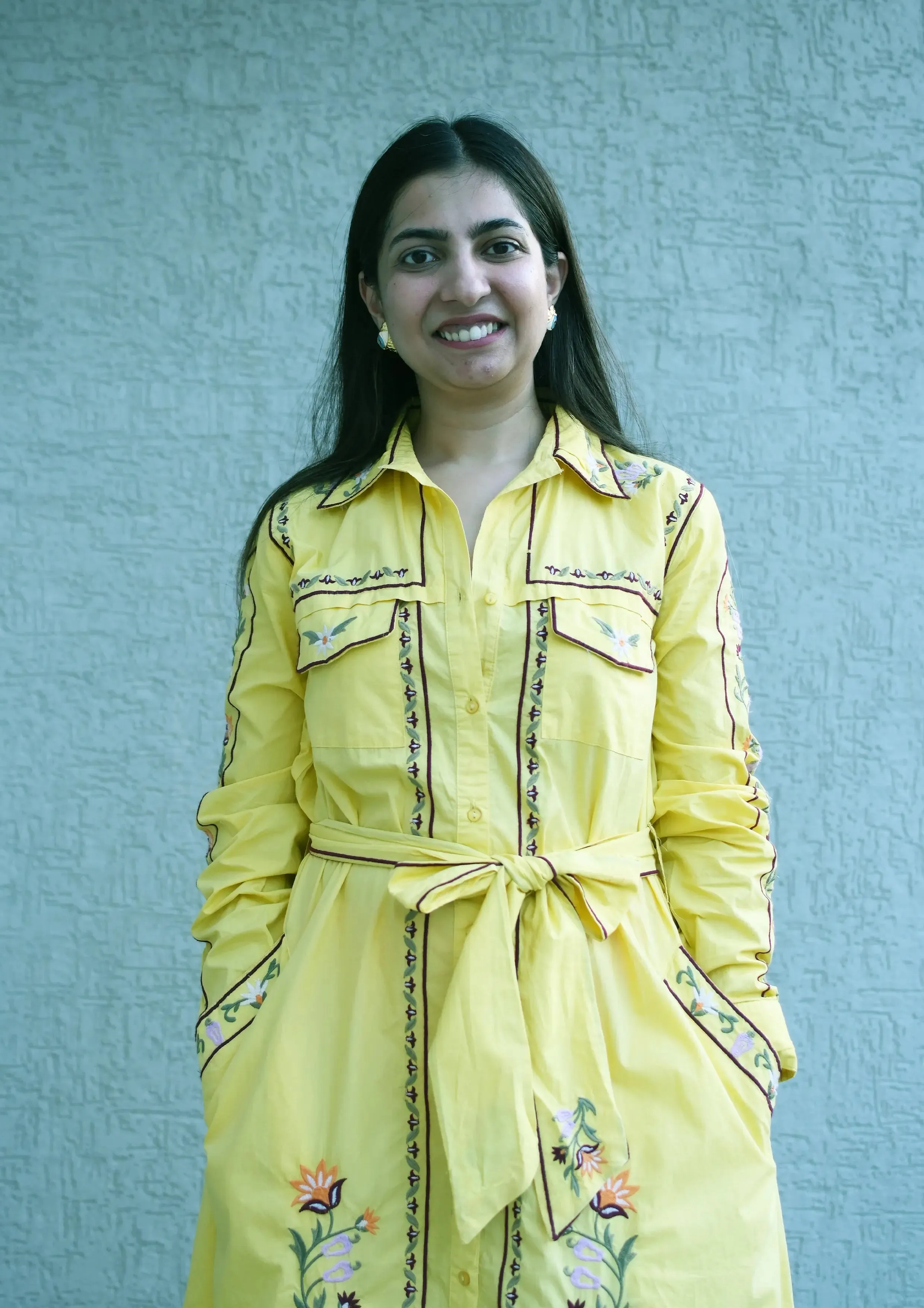 Chameleon dress-yellow