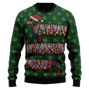 Christmas Sweater JulesRoche All-over-print Wool Cotton Blend