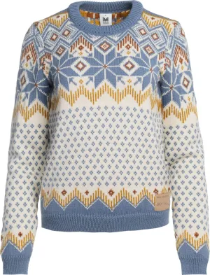 Dale of Norway Women&#x27;s Vilja Sweater Offwhite Blueshadow Mustard | Buy Dale of Norway Women&#x27;s Vilja Sweater Offwhite Blueshadow Mustard here | Outnorth