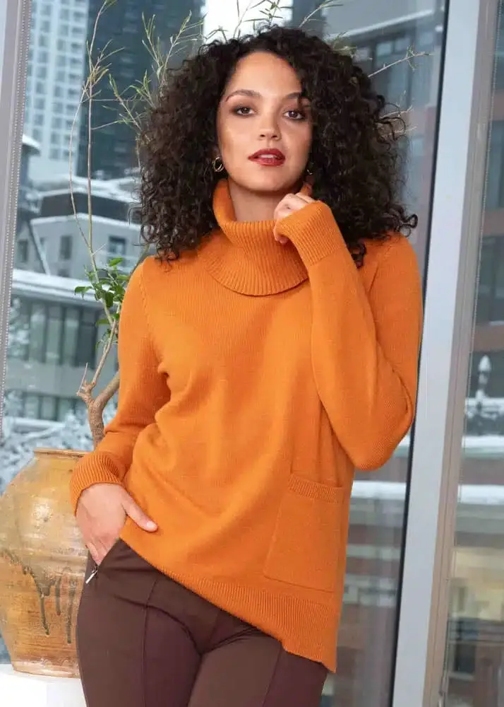 Detached Cowl Neck Sweater. Style ALSA44263