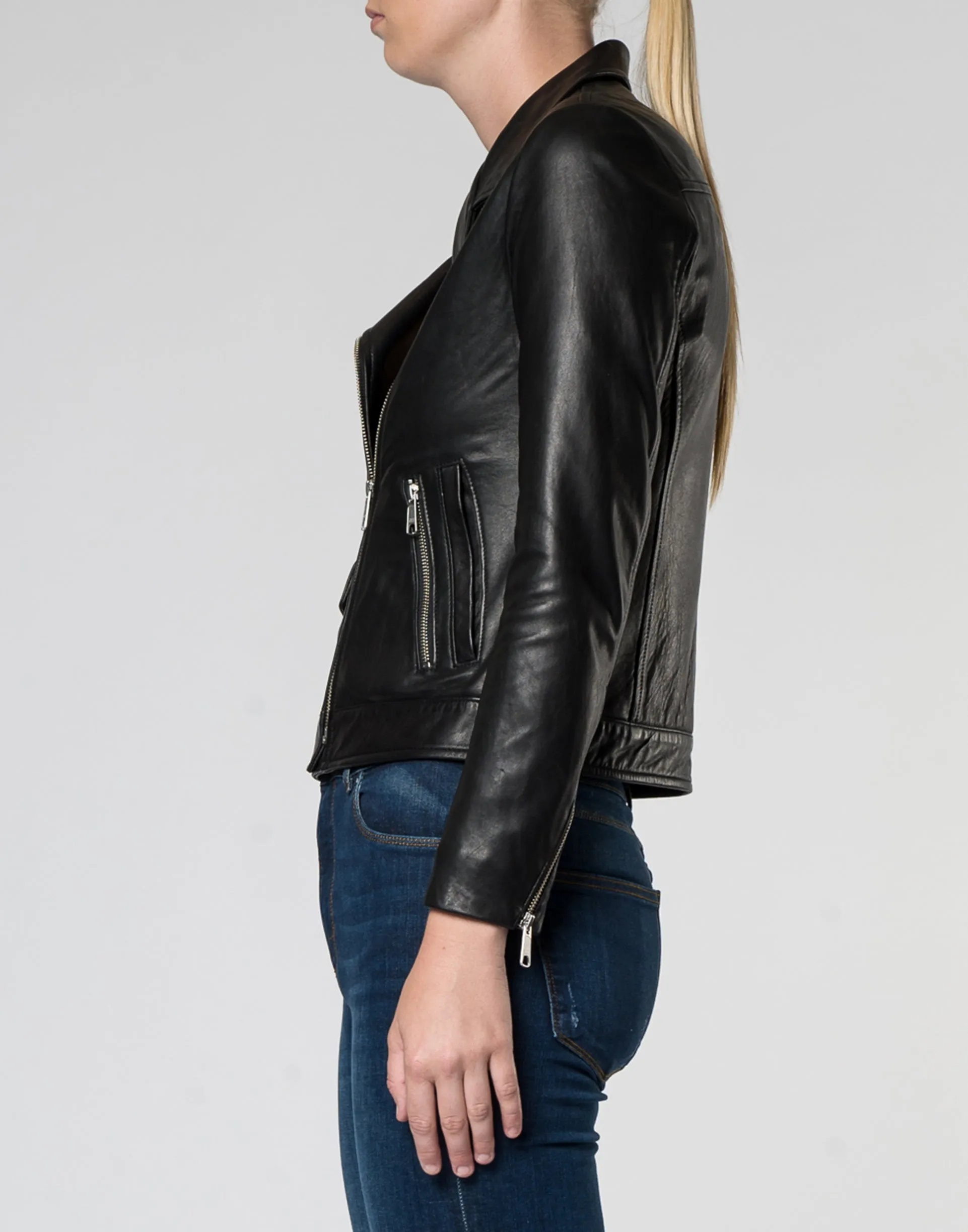 Didier Biker Jacket - Jet Black
