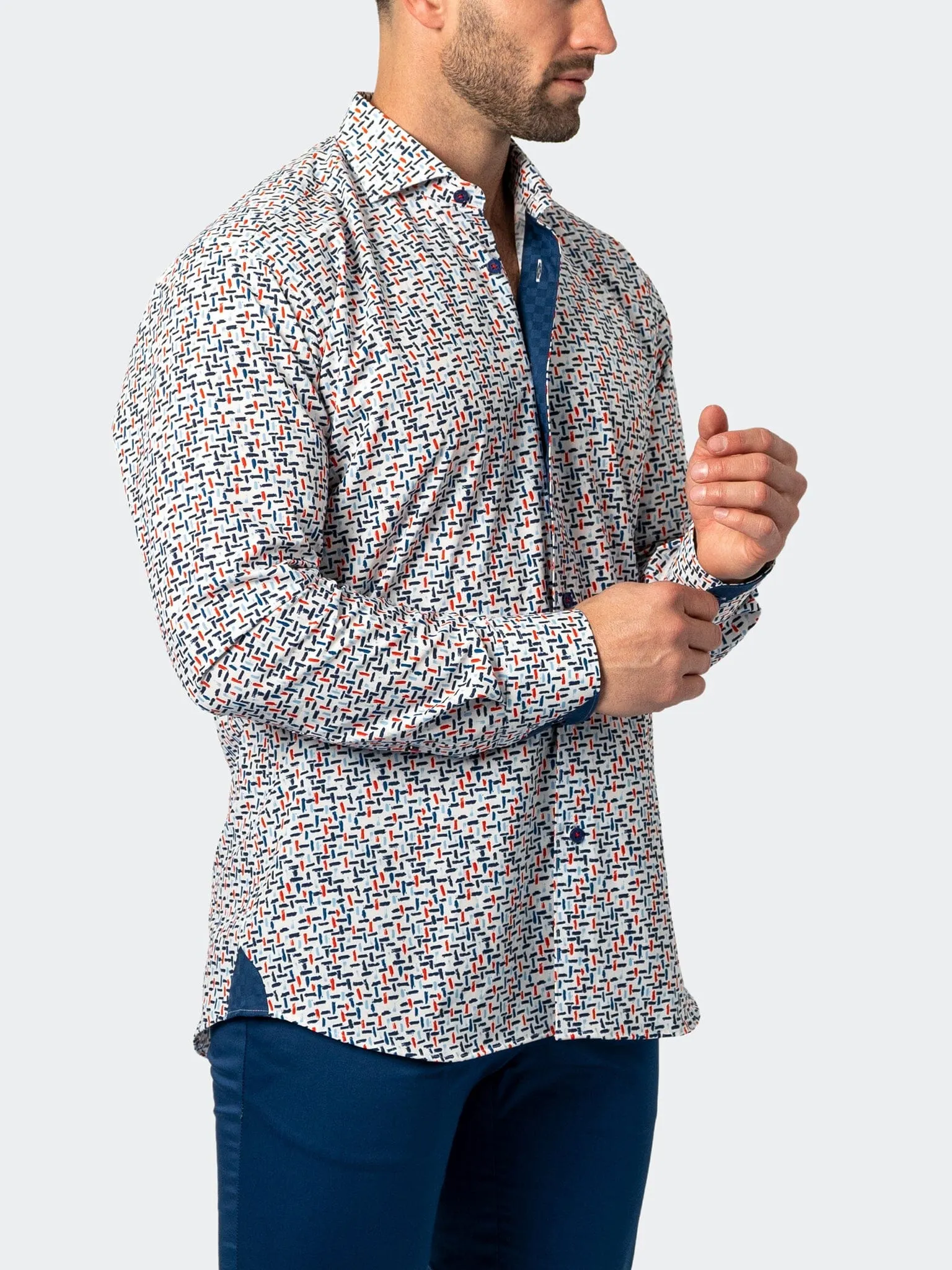 Einstein Random Stretch White