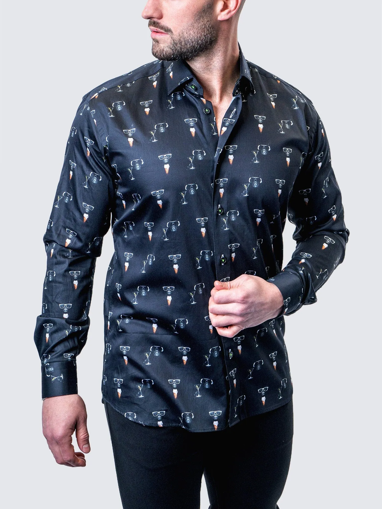 Fibonacci Frenchie celebration BLK