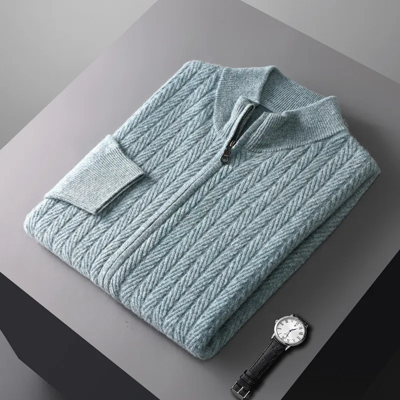 Franco Bianchi Jacquard Wool Cardigan