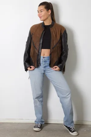 Fringe Leather Jacket