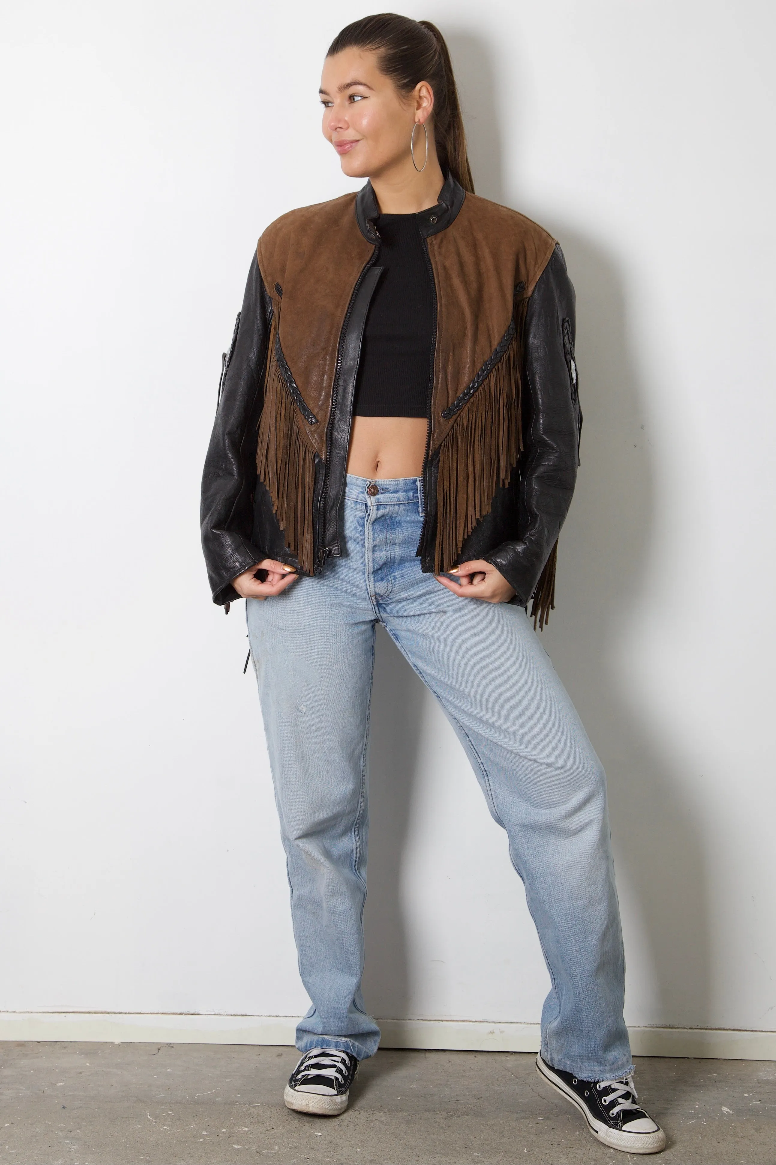 Fringe Leather Jacket