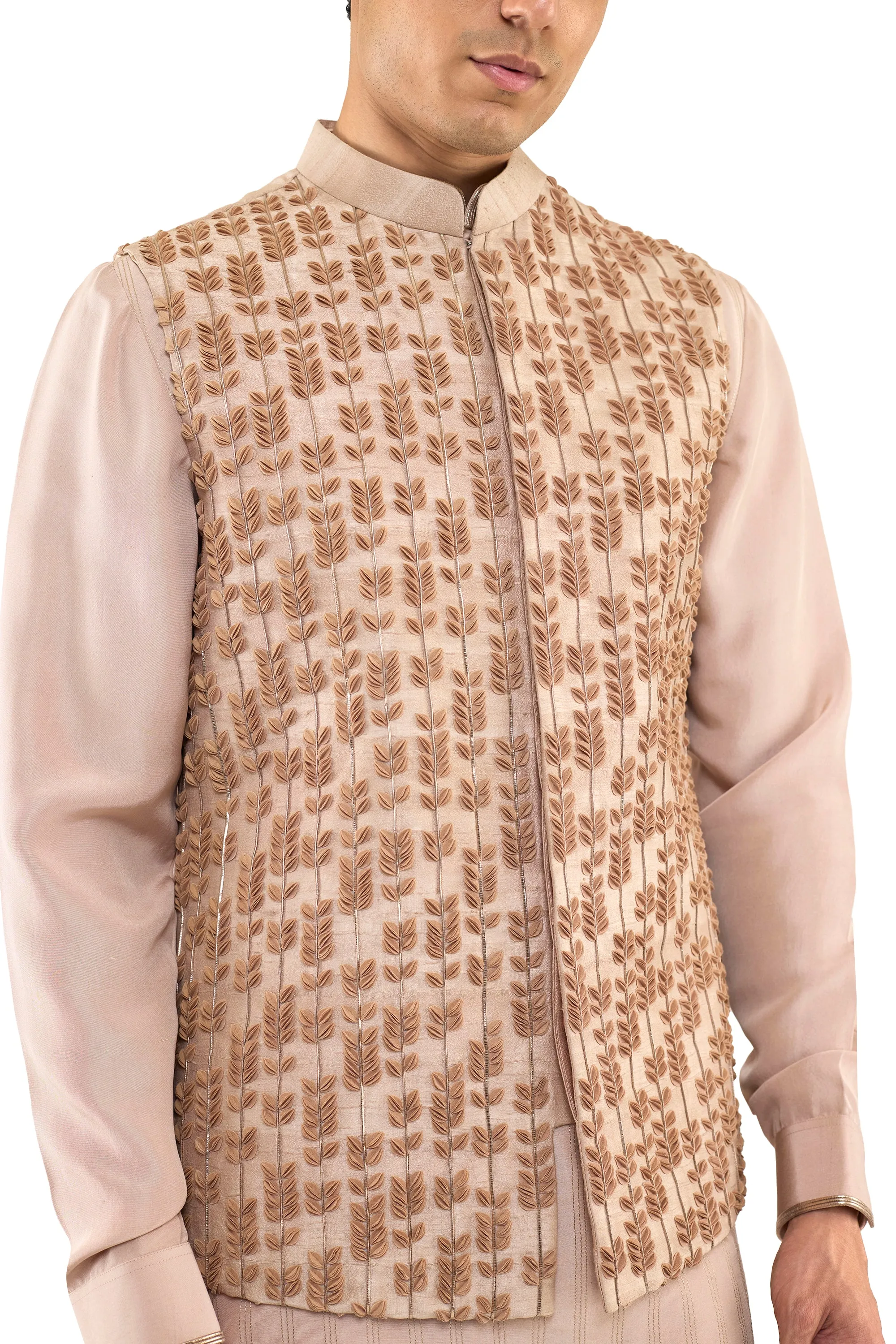FRONT LEAF PETAL NEHRU JACKET