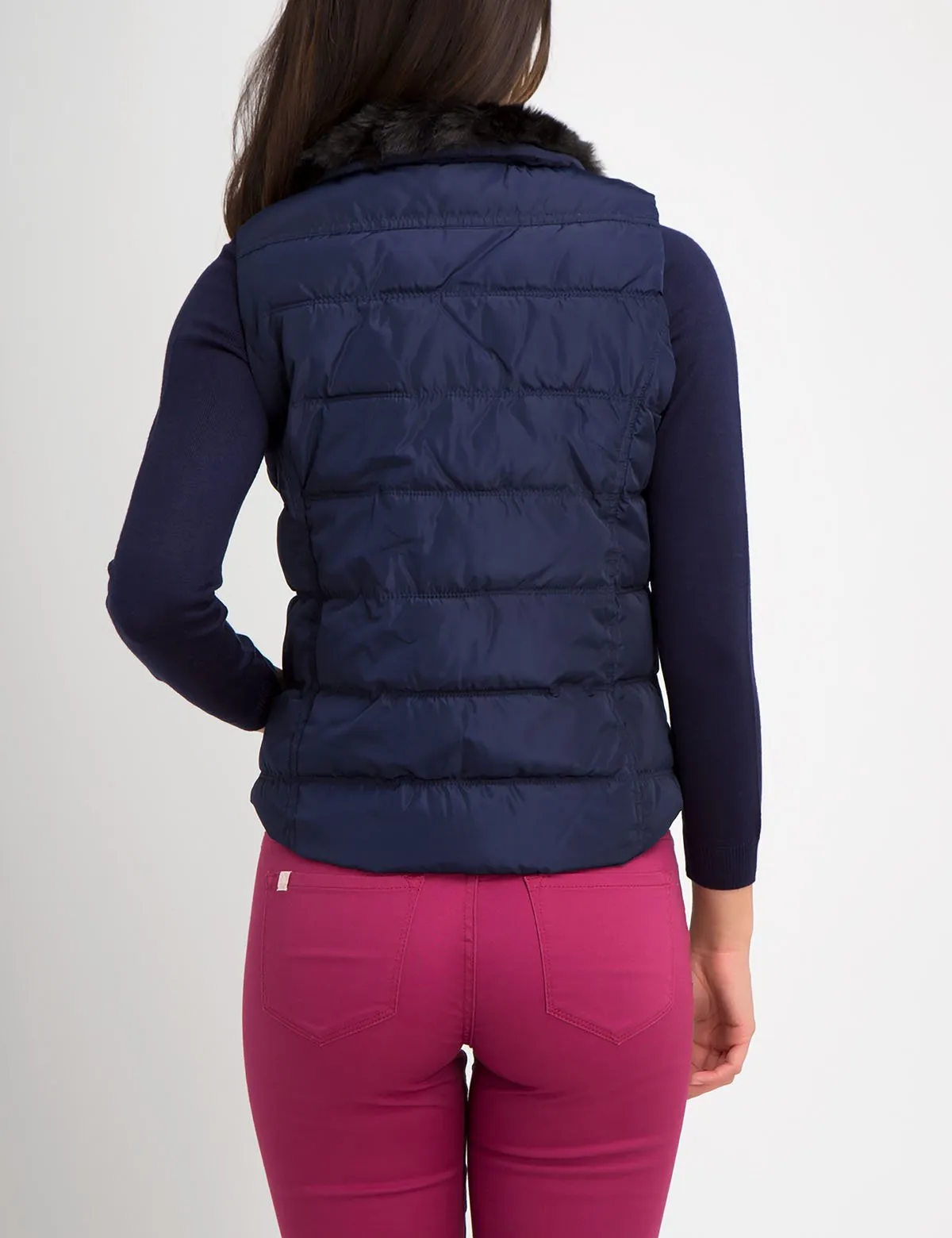 FUR COLLAR VEST