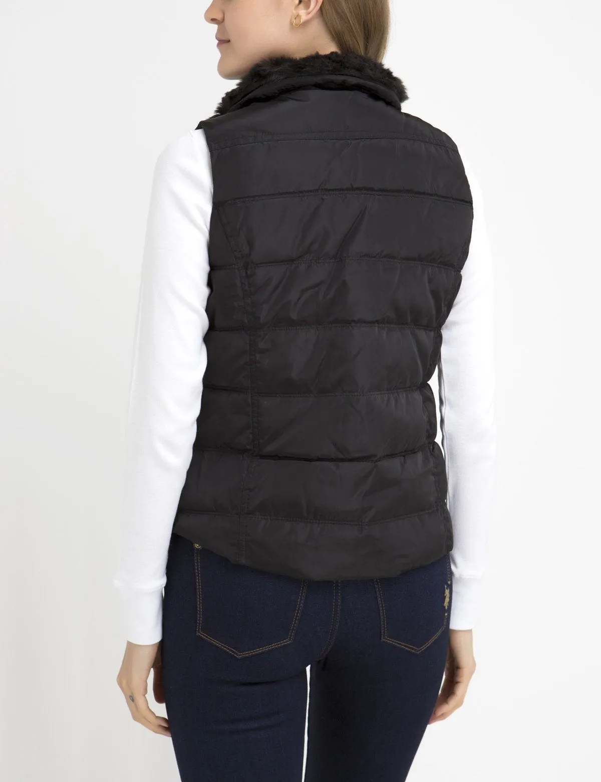 FUR COLLAR VEST