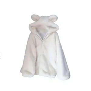 Fur Cute Bear Ears Velvet Jacket