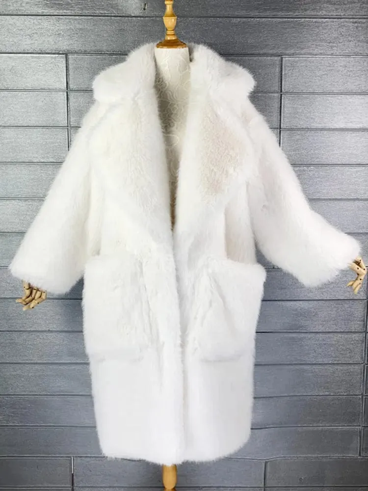 Gina Long Oversized Fur Coat