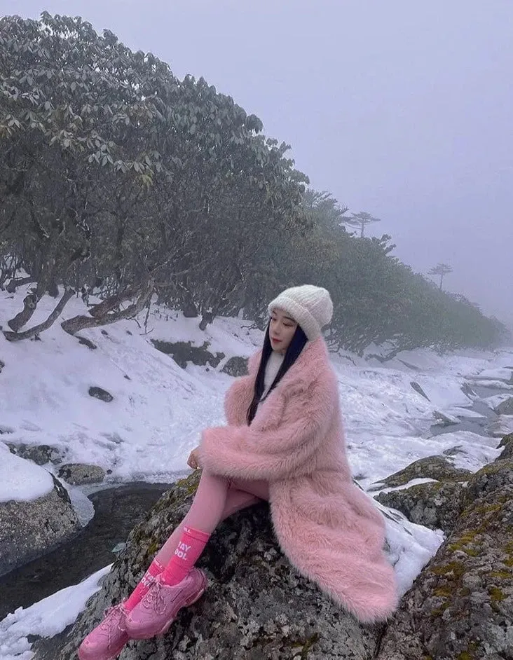 Gina Long Oversized Fur Coat