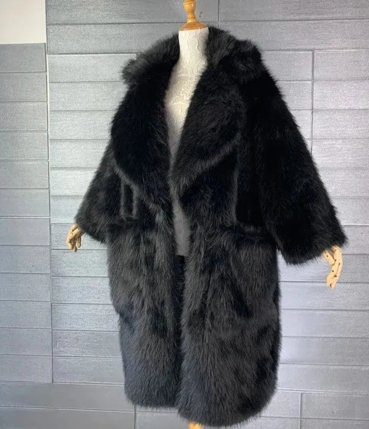 Gina Long Oversized Fur Coat