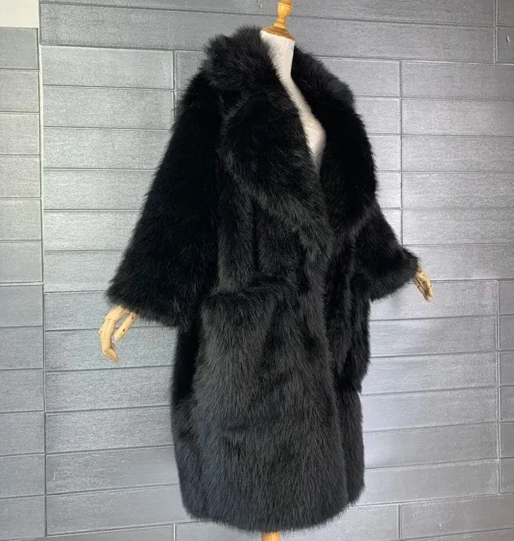 Gina Long Oversized Fur Coat