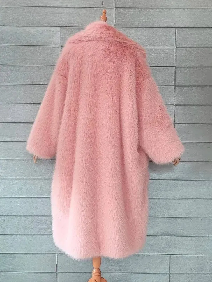 Gina Long Oversized Fur Coat