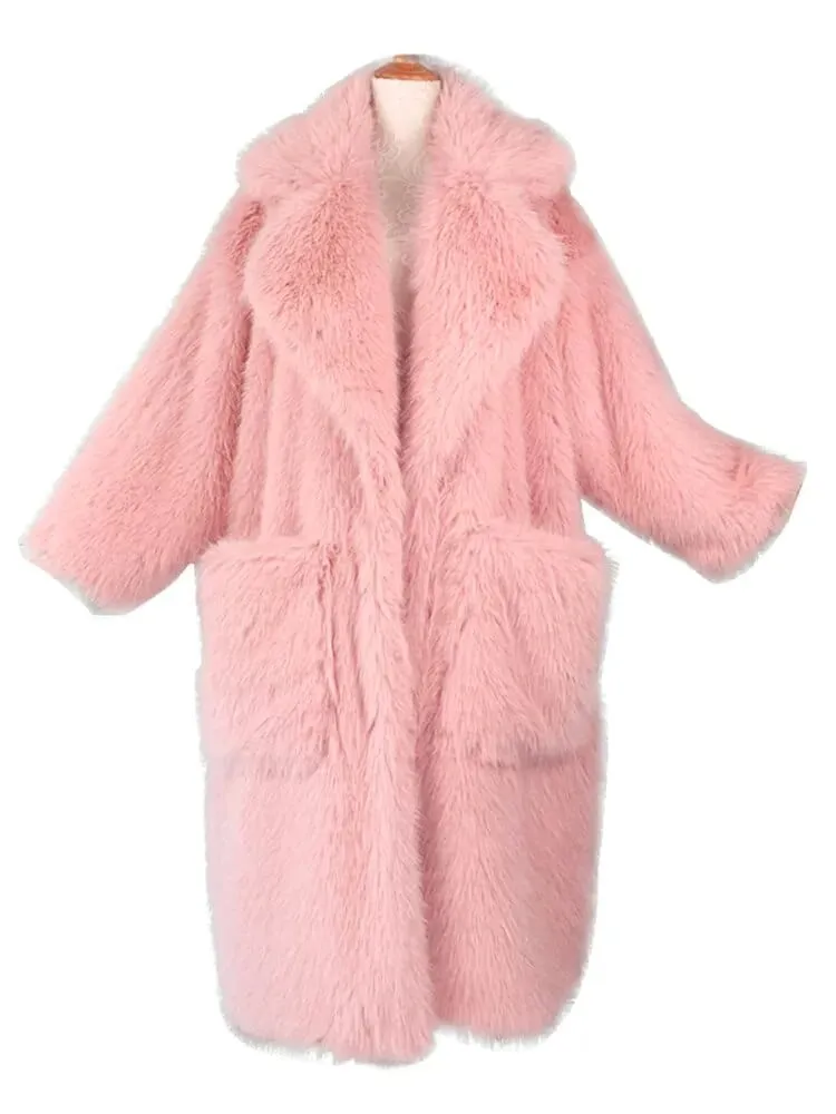 Gina Long Oversized Fur Coat