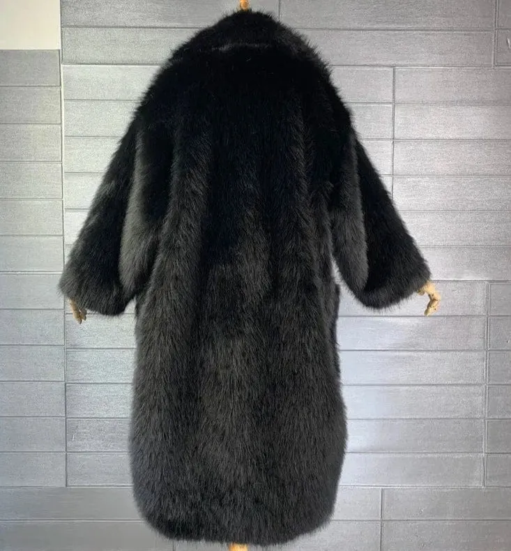 Gina Long Oversized Fur Coat