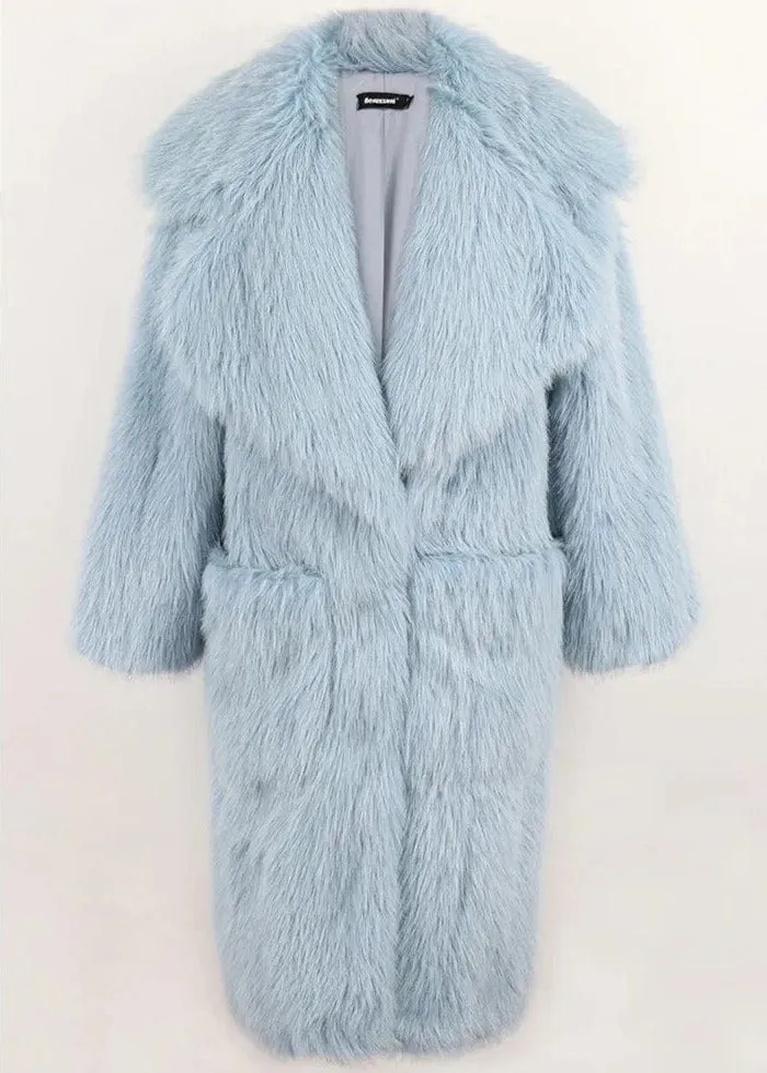 Gina Long Oversized Fur Coat