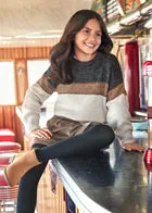 Hailey Block Sweater