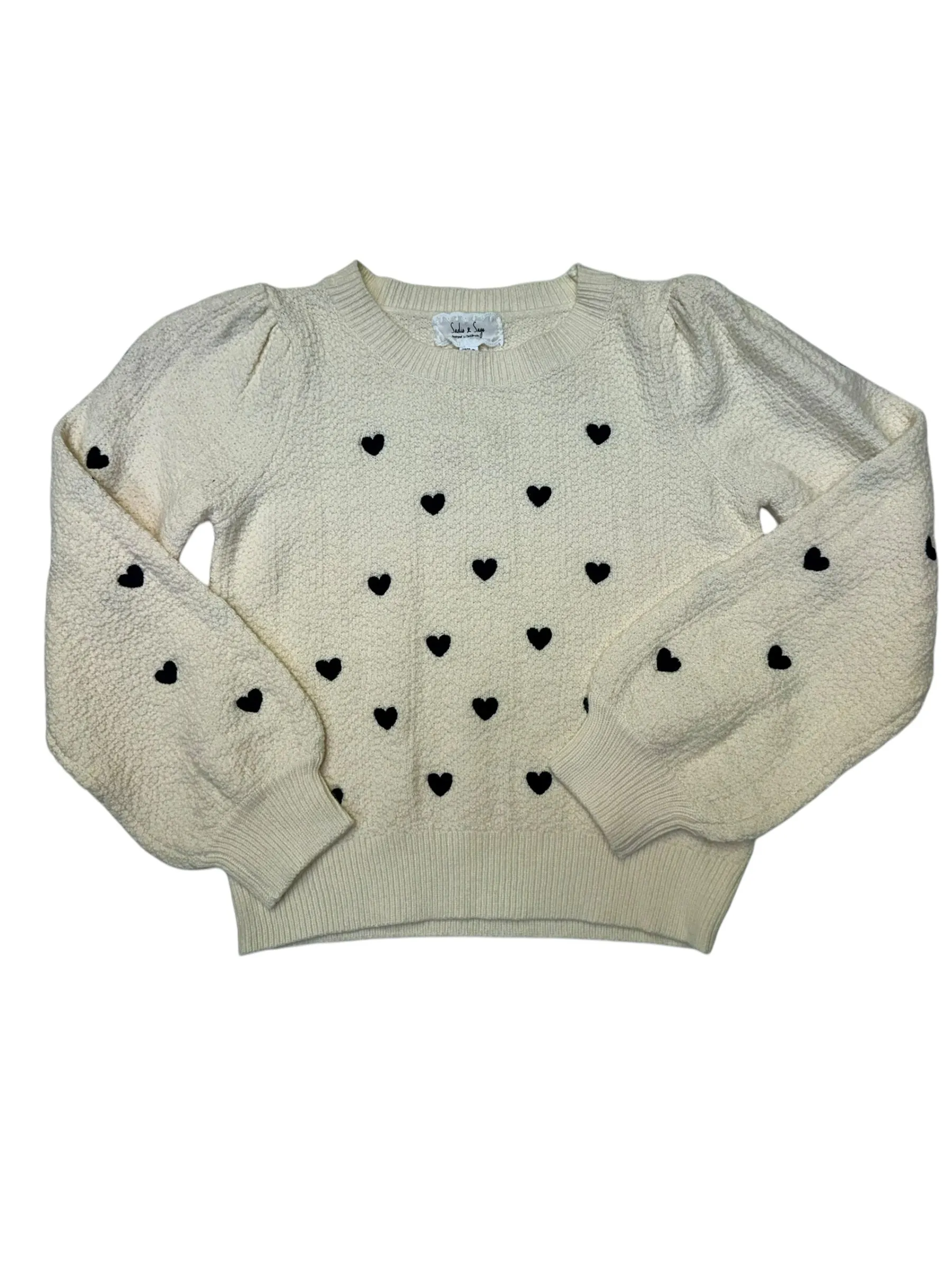 Heart Eyes Embroidered Sweater