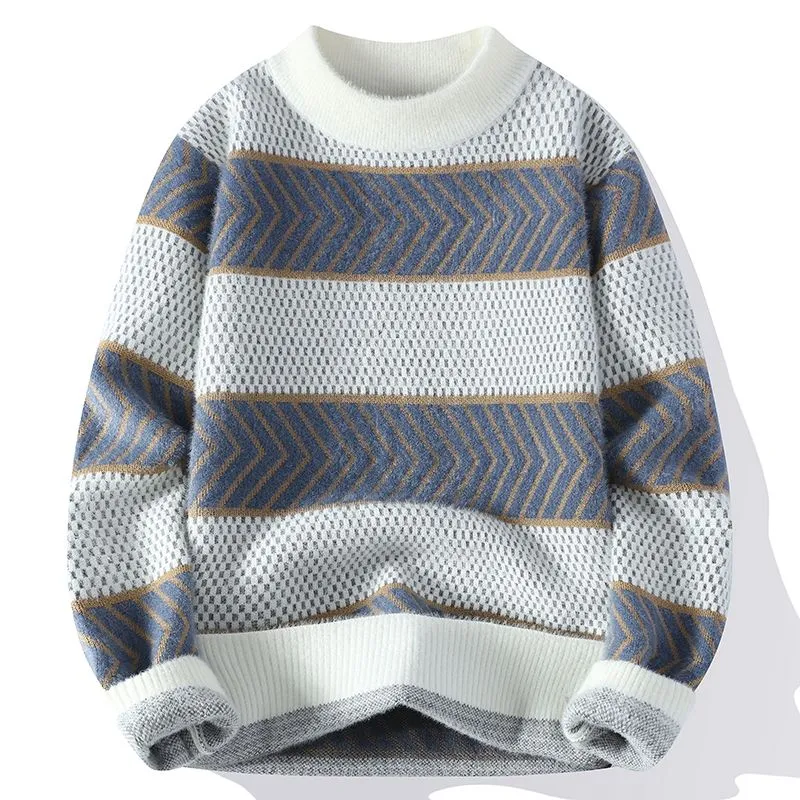 Herringbone Half Turtleneck Sweater