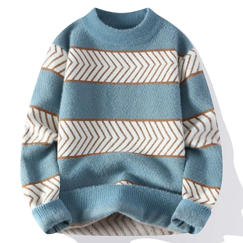 Herringbone Half Turtleneck Sweater