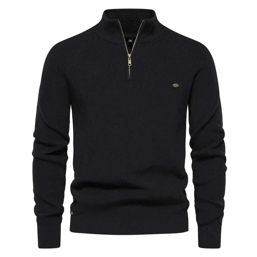 High-collar autumn/winter sweater