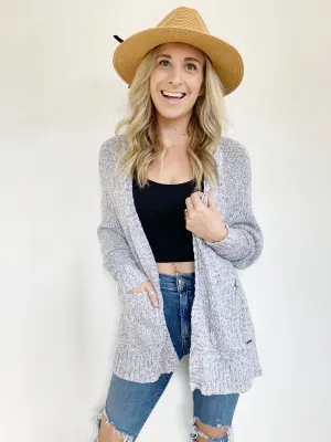 Hollister Knit Grey Cardigan Sweater XS