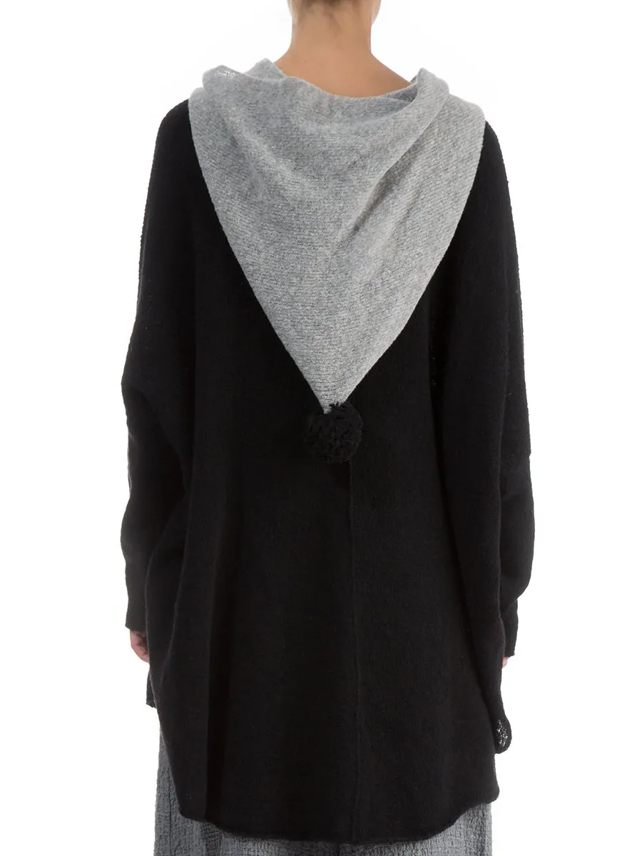 Hoodie Solid Color Loose Wool Sweater