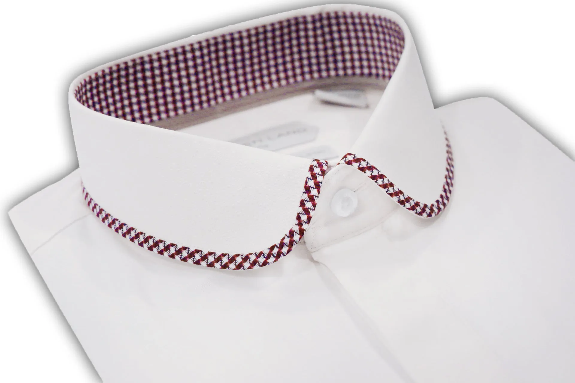 Hudson | Contrast Collar | French Cuff | Red