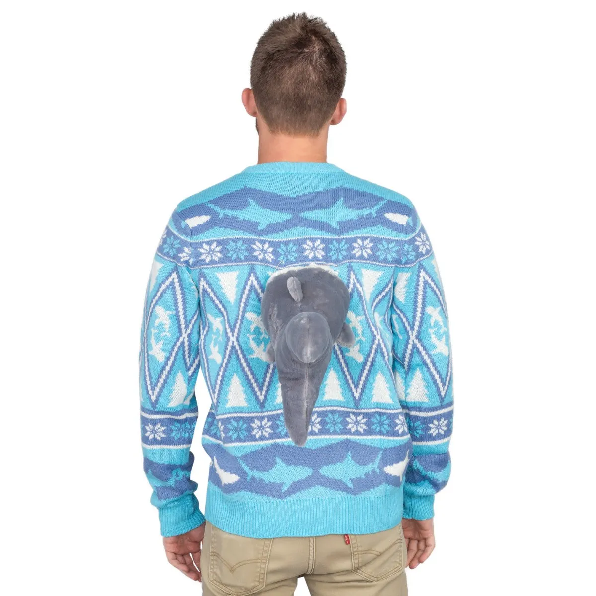 JulesRoche Ugly Christmas Sweater 3D Shark Plushie