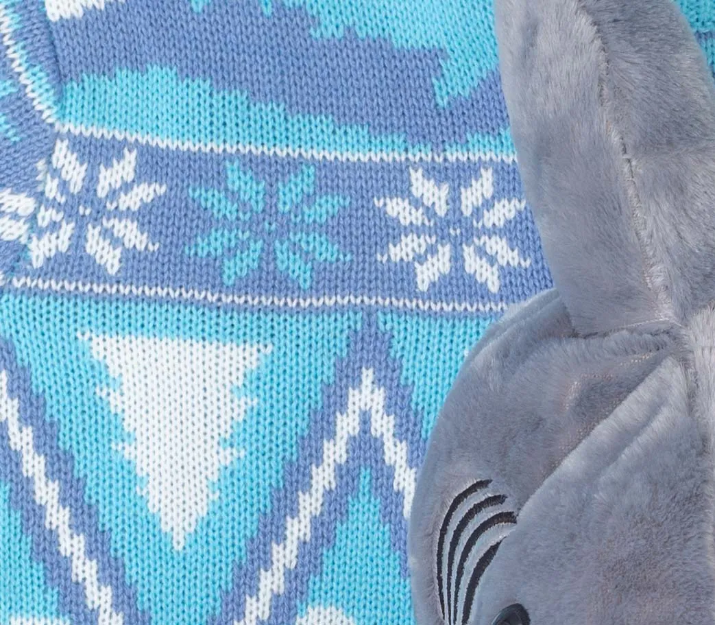 JulesRoche Ugly Christmas Sweater 3D Shark Plushie