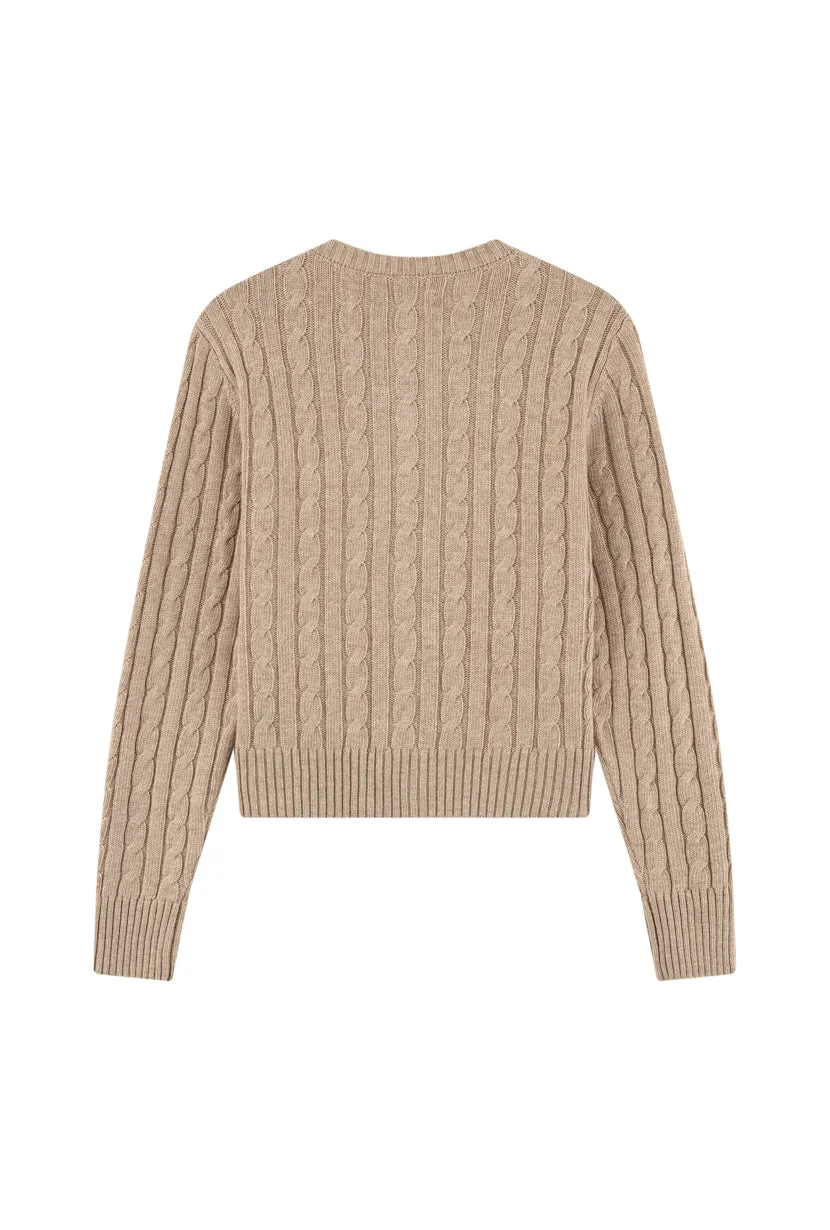 Lally Cardigan - Tan