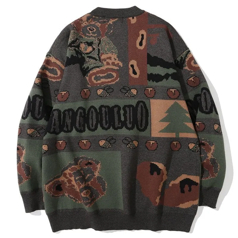 Lemandik Cozy Oversize Sweater Teddy Bear