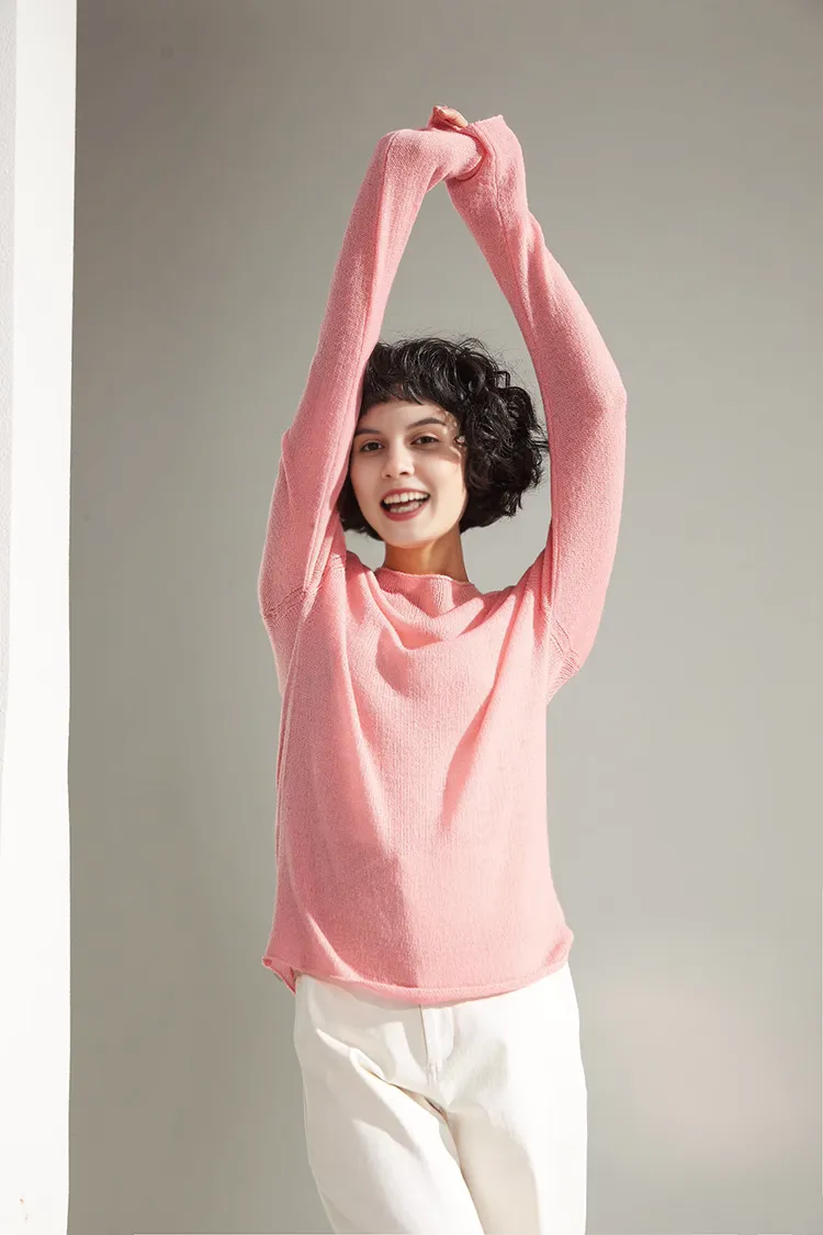 Lightweight Cashmere Crew Neck Sweater