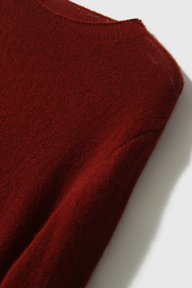 Lightweight Cashmere Crew Neck Sweater