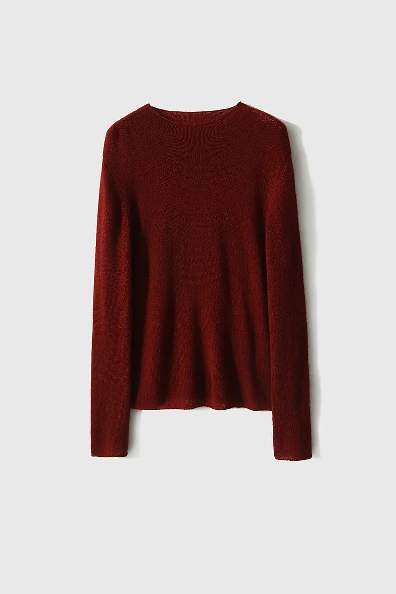 Lightweight Cashmere Crew Neck Sweater