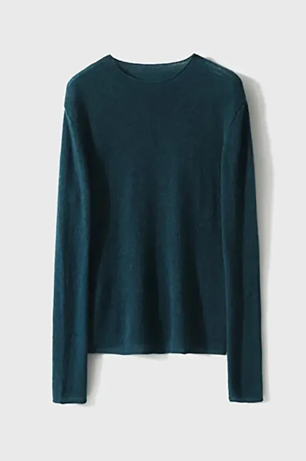 Lightweight Cashmere Crew Neck Sweater