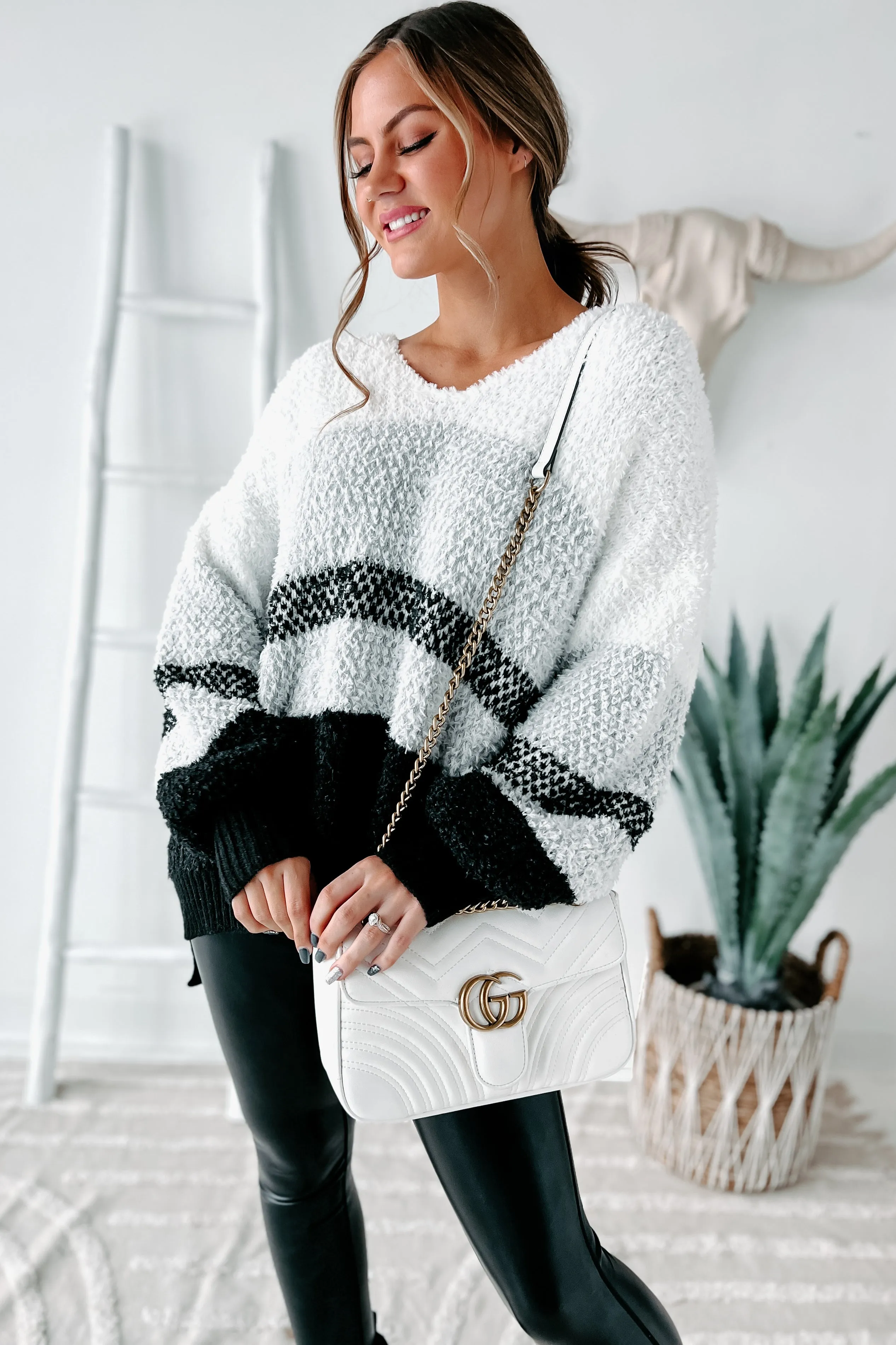 Lillian Colorblock Sweater (Black)
