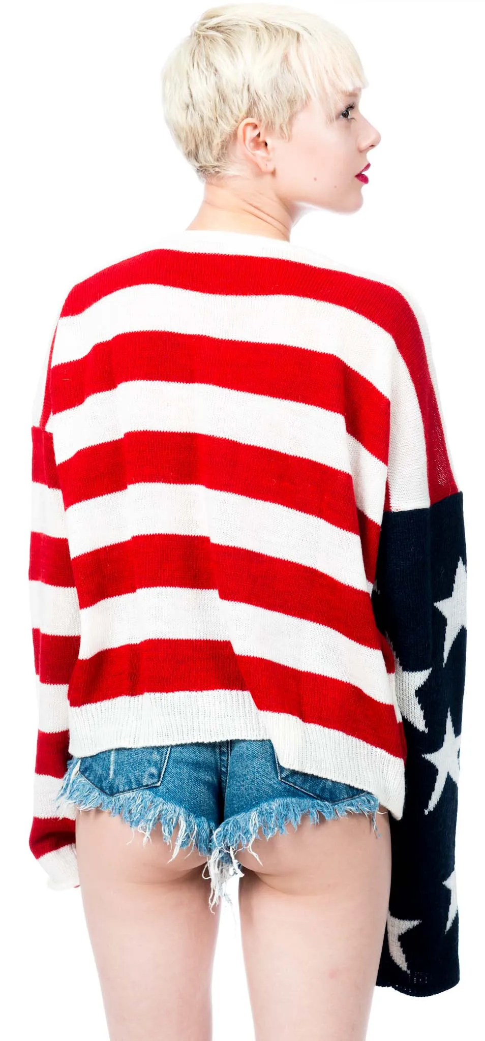 Lizabeth Flag Sweater